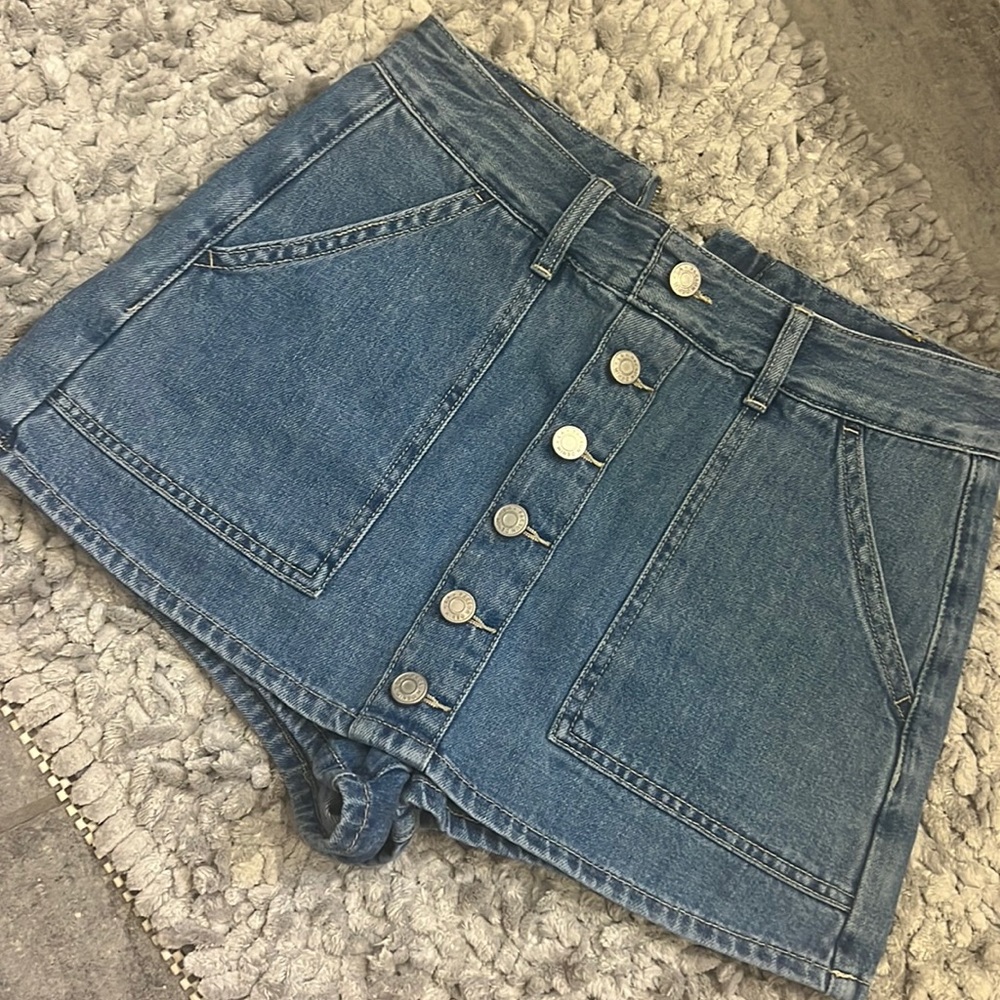 PacSun Denim Skort w/ Pockets